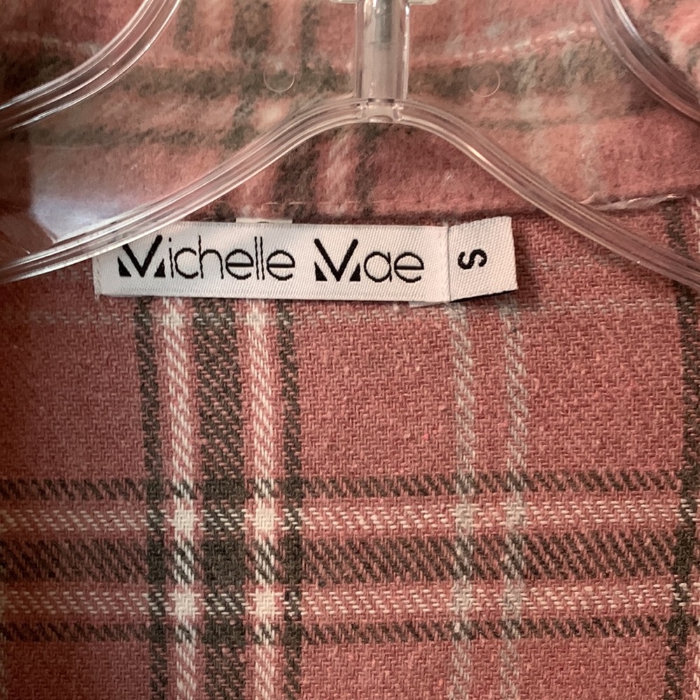 Pink Plaid Flannel Shacket - image 2